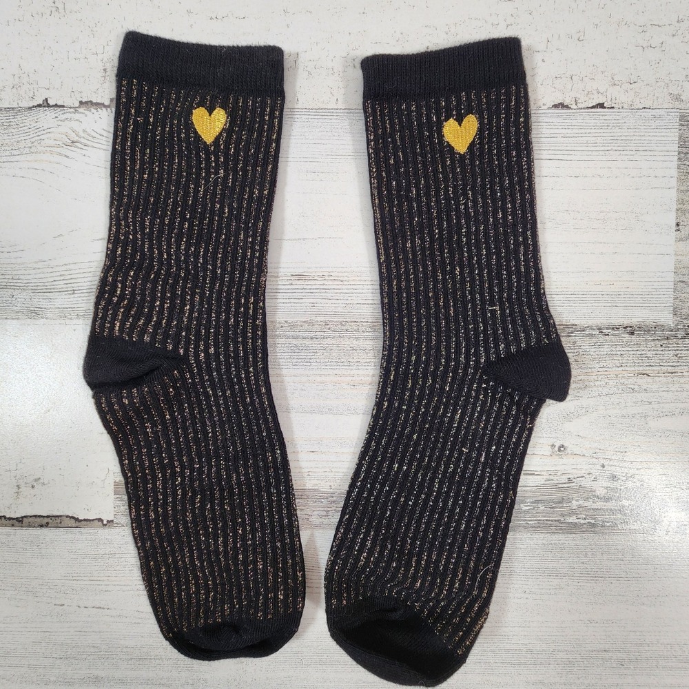 & Other Stories Gold Heart Socks